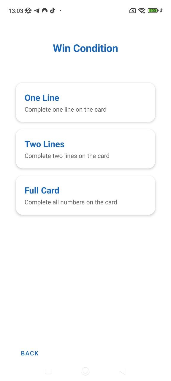 Win condition screen